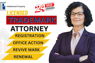 be trademark attorney for trademark registration, office action, noa, renewal