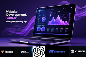build a website, marketing web app with bolt, new ai, lovable dev ai, deepseek