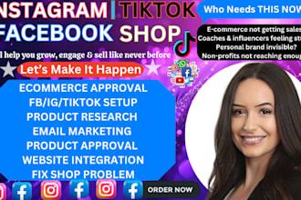 set up tiktok shop facebook shop instagram shop tiktok shop manager ads