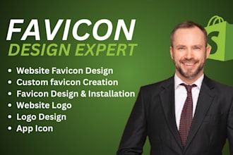design a modern 3d favicon for your website