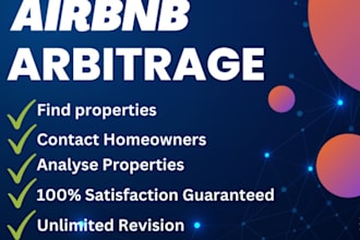 find airbnb arbitrage properties for short term rentals in the USA, UK, and cana