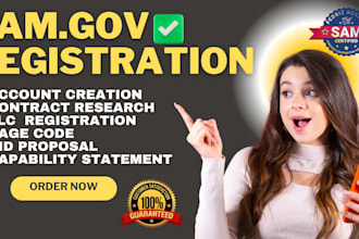 do samgov registration get cage code uei  bid proposal for government contract