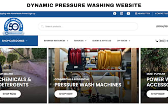 design a dynamic pressure washing website junk removal website with crocoblock