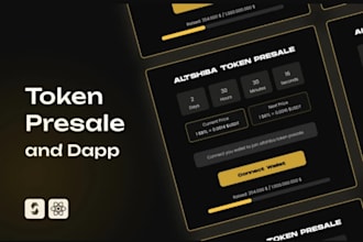 develop presale staking web3 dapp solidity defi dex smart contract audit launch