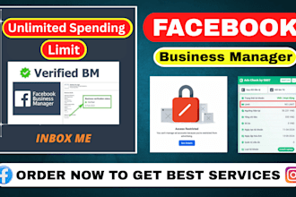 create unlimited spending limit facebook business manager and ads account