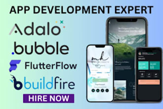 do bubble developer bubble io saas mvp marketplace adalo expert flutterflow UI