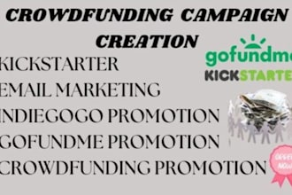 fund your crowdfunding campaign on kickstarter, gofundme and indiegogo