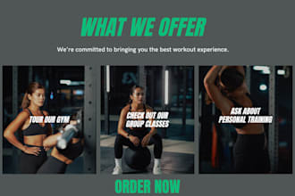 gym, workout, fitness, sports, yoga, life coaching booking  website