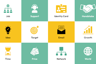 design a unique custom icons for websites, games, and apps