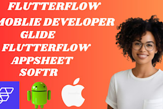 develop moblie app ios app using appsheet flutterflow glide softr airtable