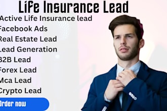 do USA, saudarabia, UK, dubai life insurance lead with high converting fb ads