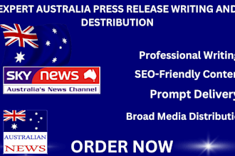write distribute press release in australia