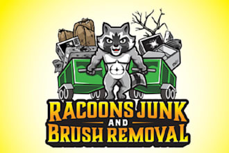 design surprising junk removal company logo