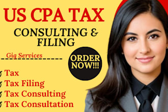 do tax consultation, income tax return, llc tax, non resident tax as US CPA