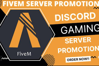 superfast your discord server or fivem server promotion to get active users