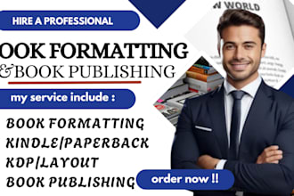 do book formatting layout design kdp paperback and kindle ebook book publishing