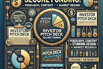 write and design your investor ready pitch deck presentation