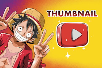 draw youtube thumbnail cartoon illustration eye catching