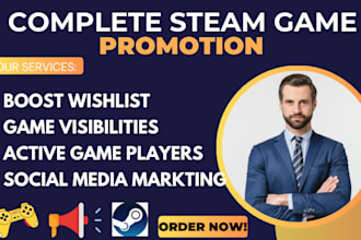 do steam game promotion to increase steam wishlist with marketing, roblox game