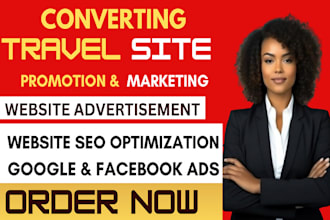 do viral travel site promotion, travel website, SEO travel hotel booking