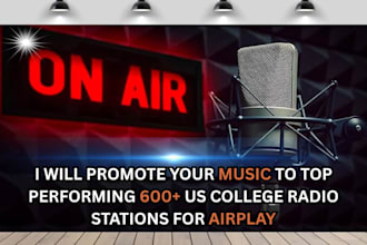 promote your music to top performing 600 US college radio stations for airplay