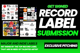 submit your demo music to top record label to get signed