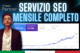 provide complete monthly SEO service to achieve top google ranking