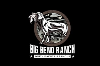 design consulting big bend ranch and hunting lodge logo