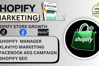 boost shopify store sales manage shopify SEO klaviyo facebook ads marketing