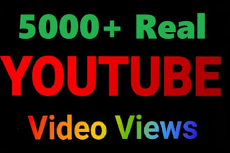 promote youtube video ecouraging 5000 organic views