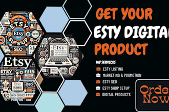 design etsy digital products SEO optimize your etsy listings stan store