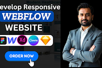 develop webflow website design convert figma to webflow animated webflow website