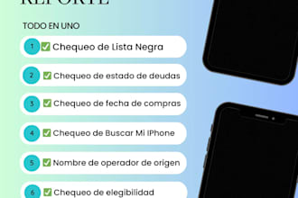 chequeo de reporte iphone