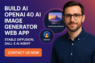 build ai openai 4o ai image generator web app, stable diffusion, dalle ai agent