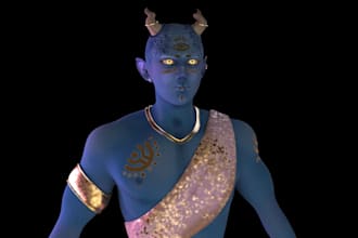 character sculpting in zbrush, 3d action figurine for print, object for 3d print