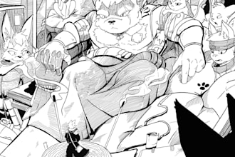 draw your ideas and your characters, and put them in a epic way