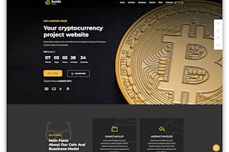 create crypto token website,token website, memecoin website, ico website