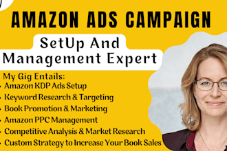 setup amazon KDP ads campaign book promotion book advertising ebook marketing