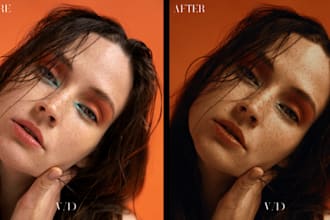 professional retouch and color correction your photo