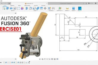 do 3d modeling product design and 3d cad using fusion 360