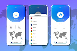create a multi protocol vpn app with flutter for both android and ios