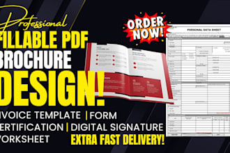 create a fillable PDF, journal, workbook, brochure, form in acrobat, or indesign