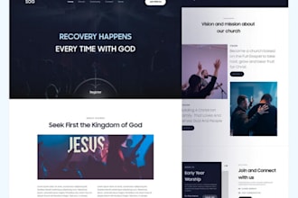 design church, religious website design that inspires