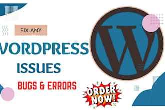 fix wordpress error bugs fixing customize wordpress