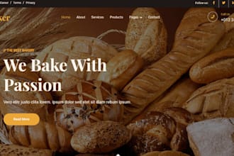 design bread shopify chocolate bread store cake bread website doughnut store