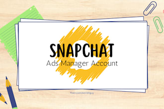 create and setup an approved snapchat ads manager account