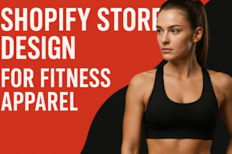 design fitness apparel shopify store active wear gym wear training gear website
