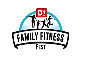 design particular family fitness day logo