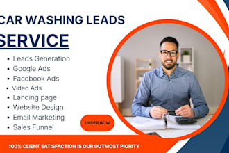 generate car washing leads, car rental leads, car  dealership leads