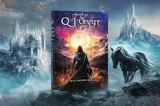 do book cover design, kindle book cover, fantasy ebook cover